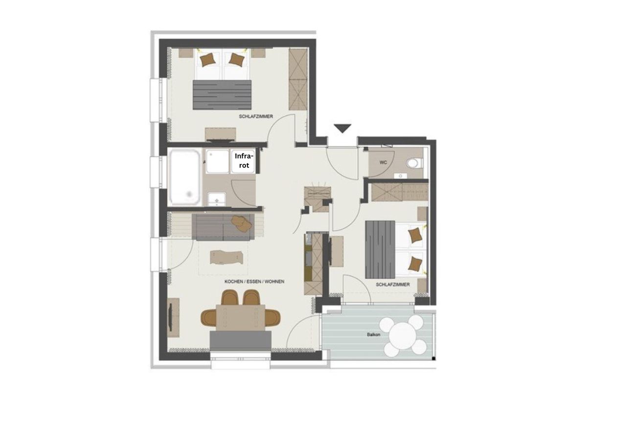 Ferienwohnung in Damüls - Alpenstolz #3.02 Alpin mit Infrarot&Coolfire