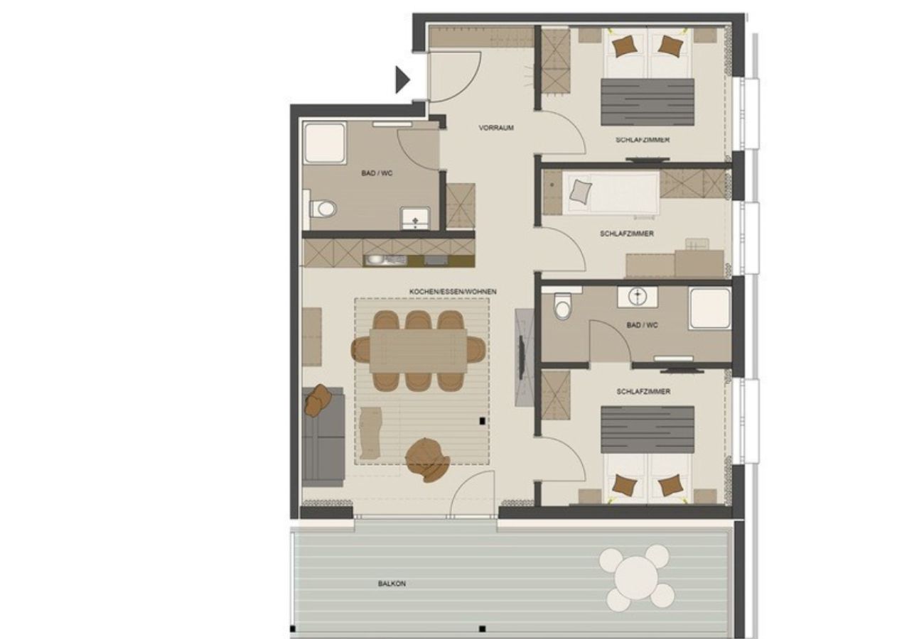 Ferienwohnung in Damüls - Alpenstolz #4.04 Alpin mit Coolfire